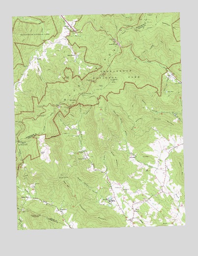 Swift Run Gap, VA USGS Topographic Map