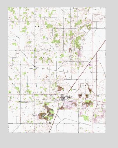Switz City, IN USGS Topographic Map