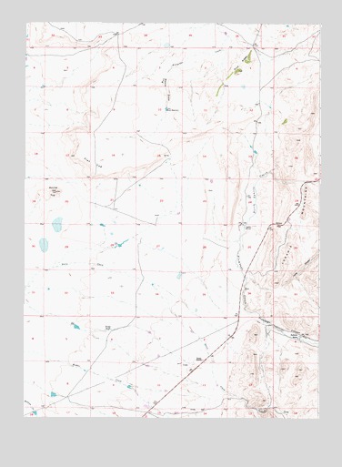 Sybille Springs, WY USGS Topographic Map