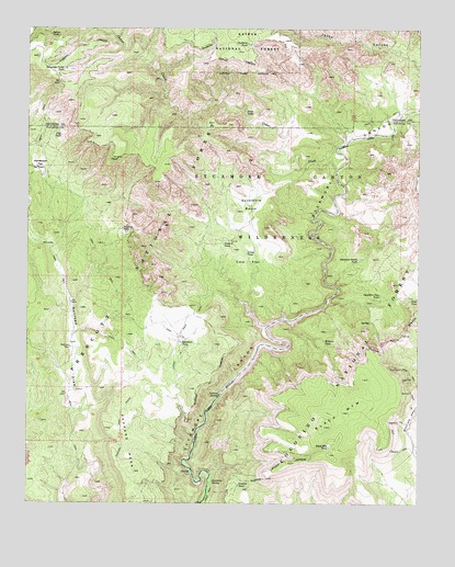 Sycamore Basin, AZ USGS Topographic Map