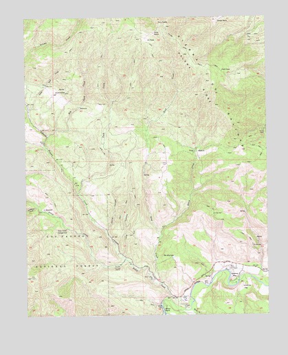 Sycamore Flat, CA USGS Topographic Map