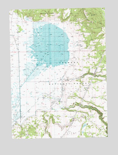 Sycan Marsh East, OR USGS Topographic Map