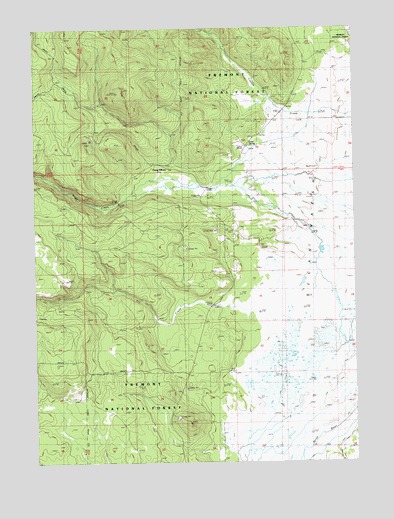 Sycan Marsh West, OR USGS Topographic Map