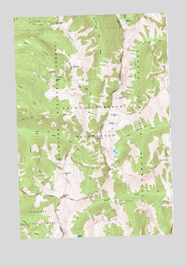 Blodgett Mountain, ID USGS Topographic Map