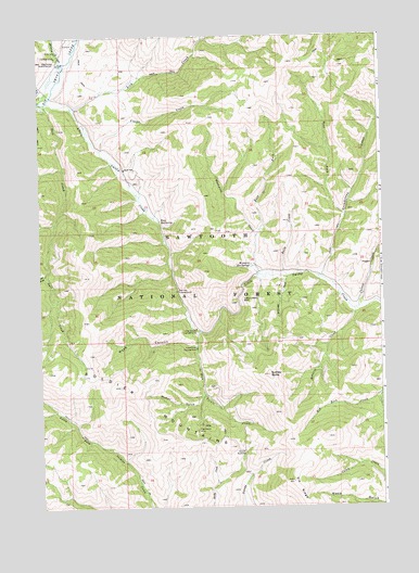 Sydney Butte, ID USGS Topographic Map