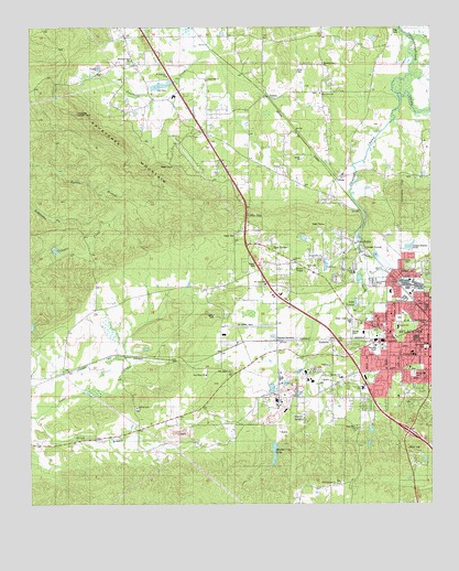 Sylacauga West, AL USGS Topographic Map
