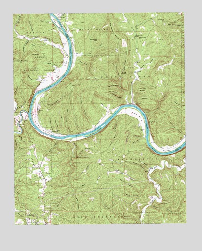 Sylamore, AR USGS Topographic Map