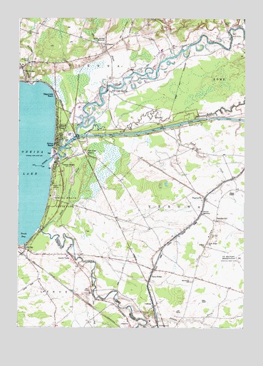 Sylvan Beach, NY USGS Topographic Map