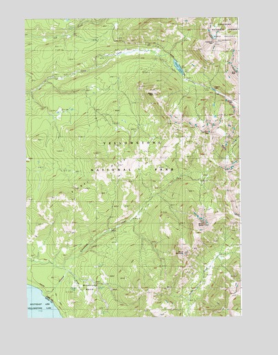 Sylvan Lake, WY USGS Topographic Map