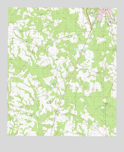 Sylvania South, GA USGS Topographic Map