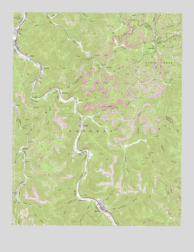 Sylvester, WV USGS Topographic Map