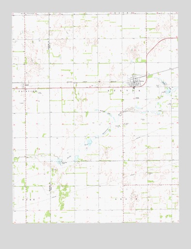 Sylvia, KS USGS Topographic Map