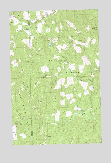 Sylvia Lake, MT USGS Topographic Map