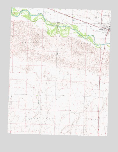 Syracuse West, KS USGS Topographic Map