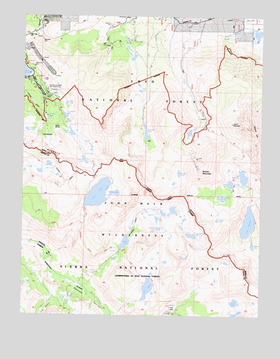 Bloody Mountain, CA USGS Topographic Map
