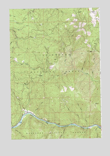 Syringa, ID USGS Topographic Map