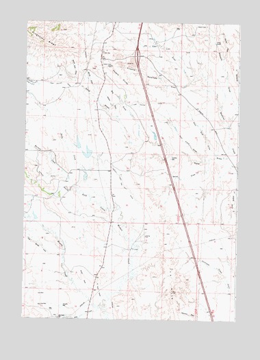T A Ranch, WY USGS Topographic Map