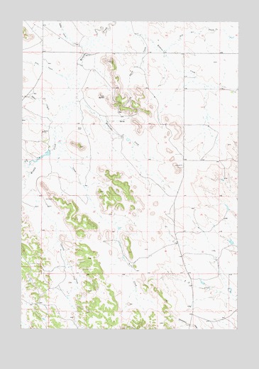 T Creek, MT USGS Topographic Map