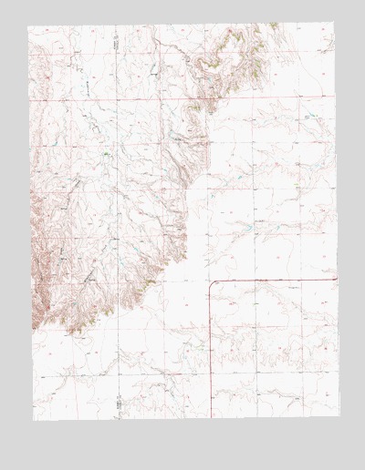 T Draw, CO USGS Topographic Map