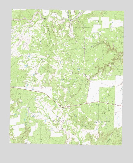 T-O Creek, TX USGS Topographic Map