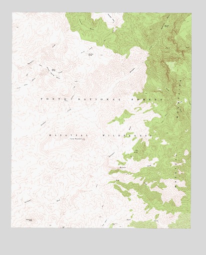 Table Mountain, AZ USGS Topographic Map