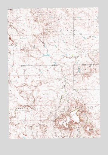 Table Mountain, SD USGS Topographic Map