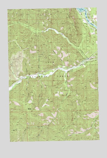 Table Top Mountain, MT USGS Topographic Map