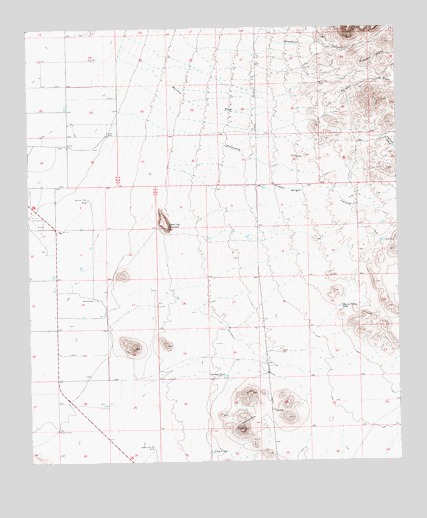 Table Top Mountain, NM USGS Topographic Map
