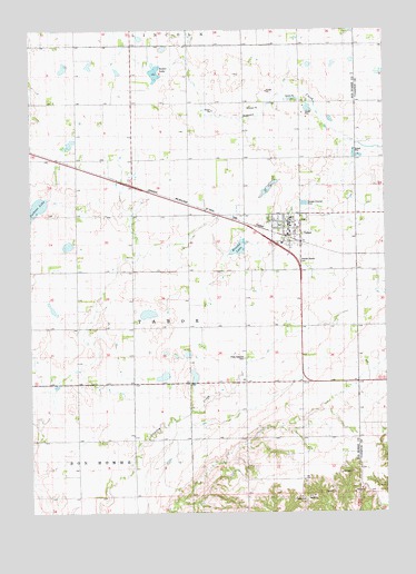 Tabor, SD USGS Topographic Map