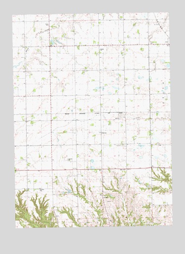 Tabor NE, SD USGS Topographic Map