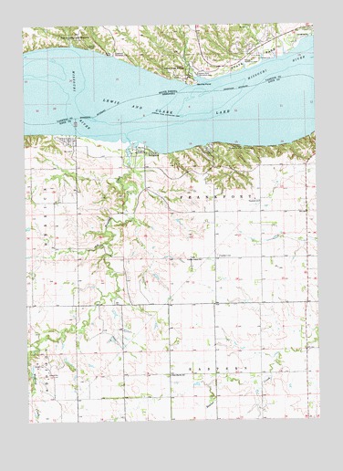 Tabor SE, NE USGS Topographic Map