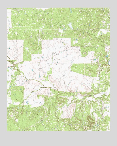Tackett Mountain, TX USGS Topographic Map