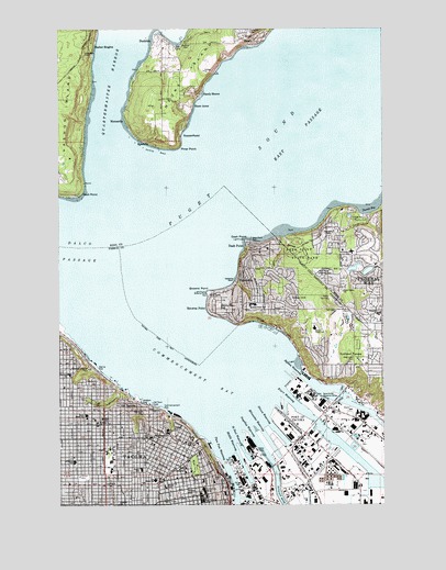 Tacoma North, WA USGS Topographic Map