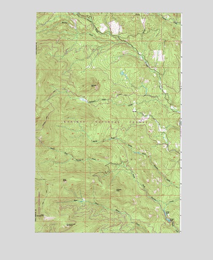 Tacoma Peak, WA USGS Topographic Map