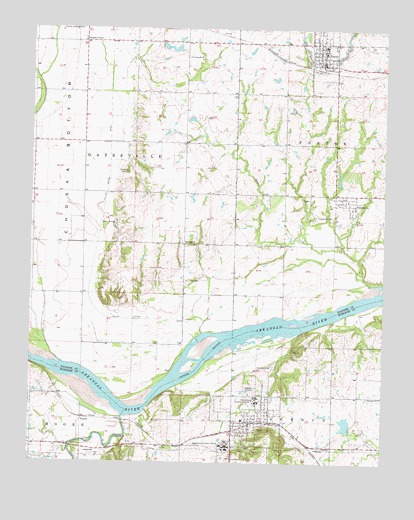 Taft, OK USGS Topographic Map
