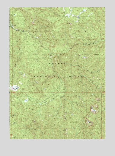 Taft Mountain, OR USGS Topographic Map