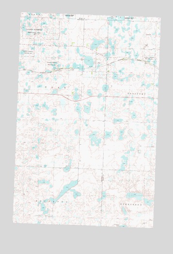 Tagus, ND USGS Topographic Map