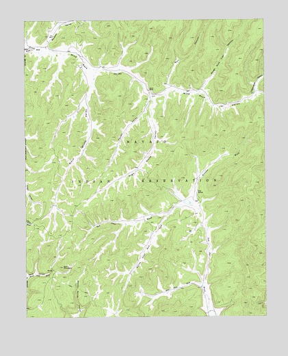 Tah Chee Wash, AZ USGS Topographic Map