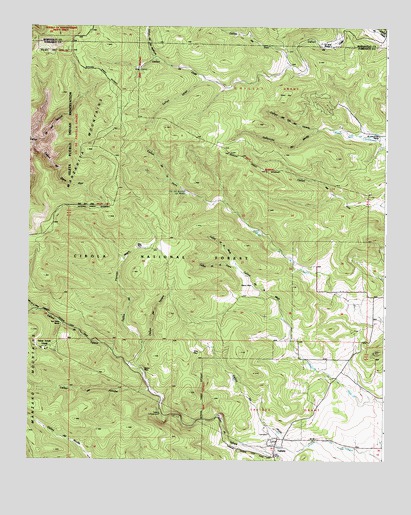 Tajique, NM USGS Topographic Map