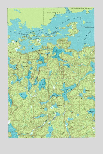 Takucmich Lake, MN USGS Topographic Map