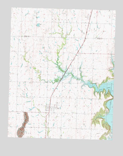 Talala, OK USGS Topographic Map