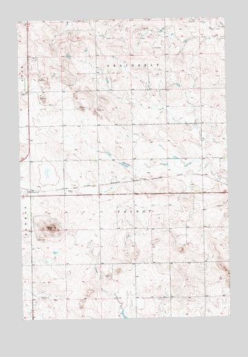 Talbot Butte, ND USGS Topographic Map