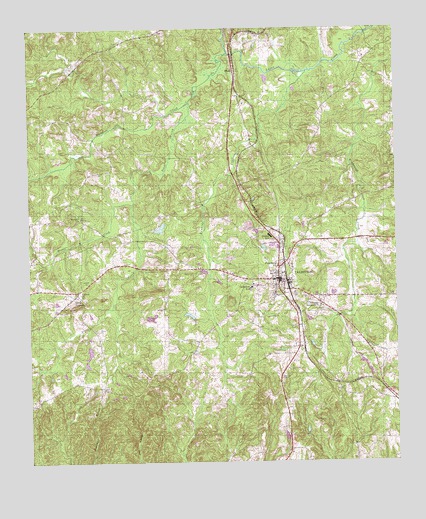 Talbotton, GA USGS Topographic Map