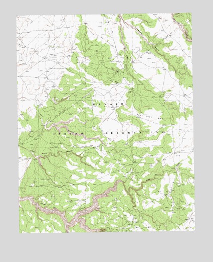 Tall Tree Mesa, AZ USGS Topographic Map