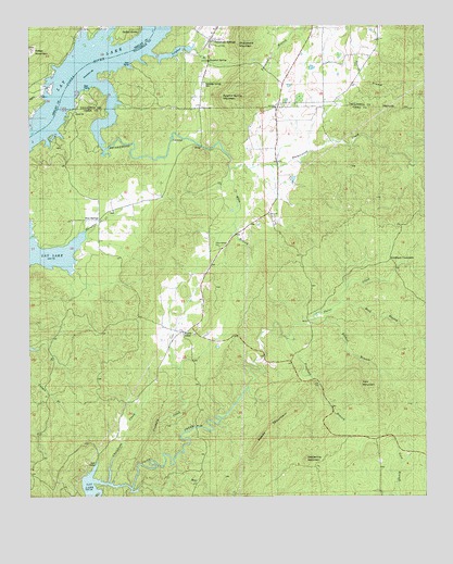 Talladega Springs, AL USGS Topographic Map