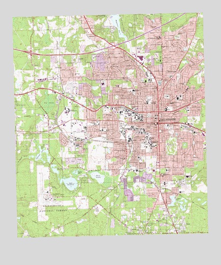Tallahassee, FL USGS Topographic Map