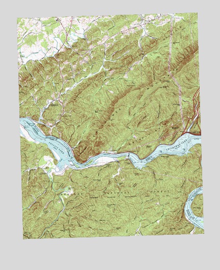 Tallassee, TN USGS Topographic Map