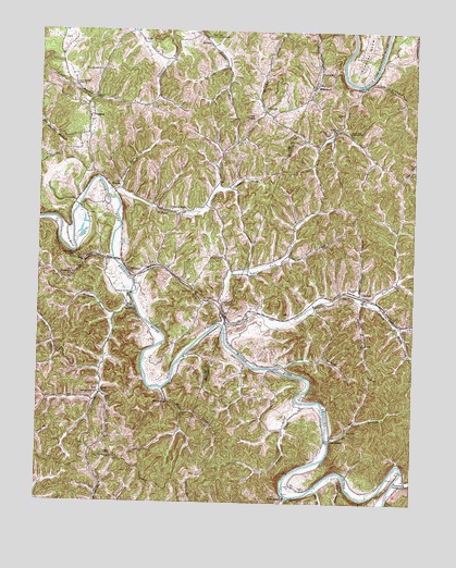 Tallega, KY USGS Topographic Map