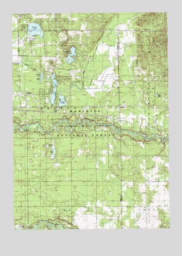 Tallman, MI USGS Topographic Map