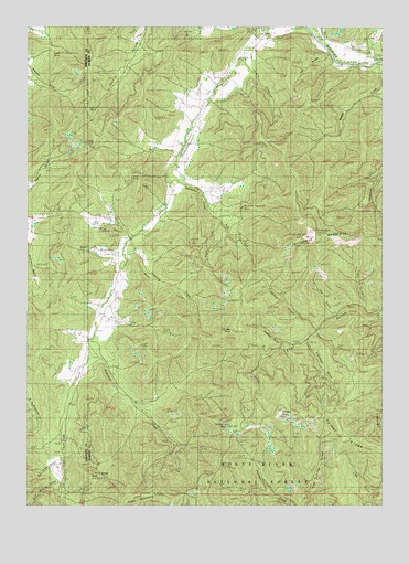 Tallowbox Mountain, OR USGS Topographic Map